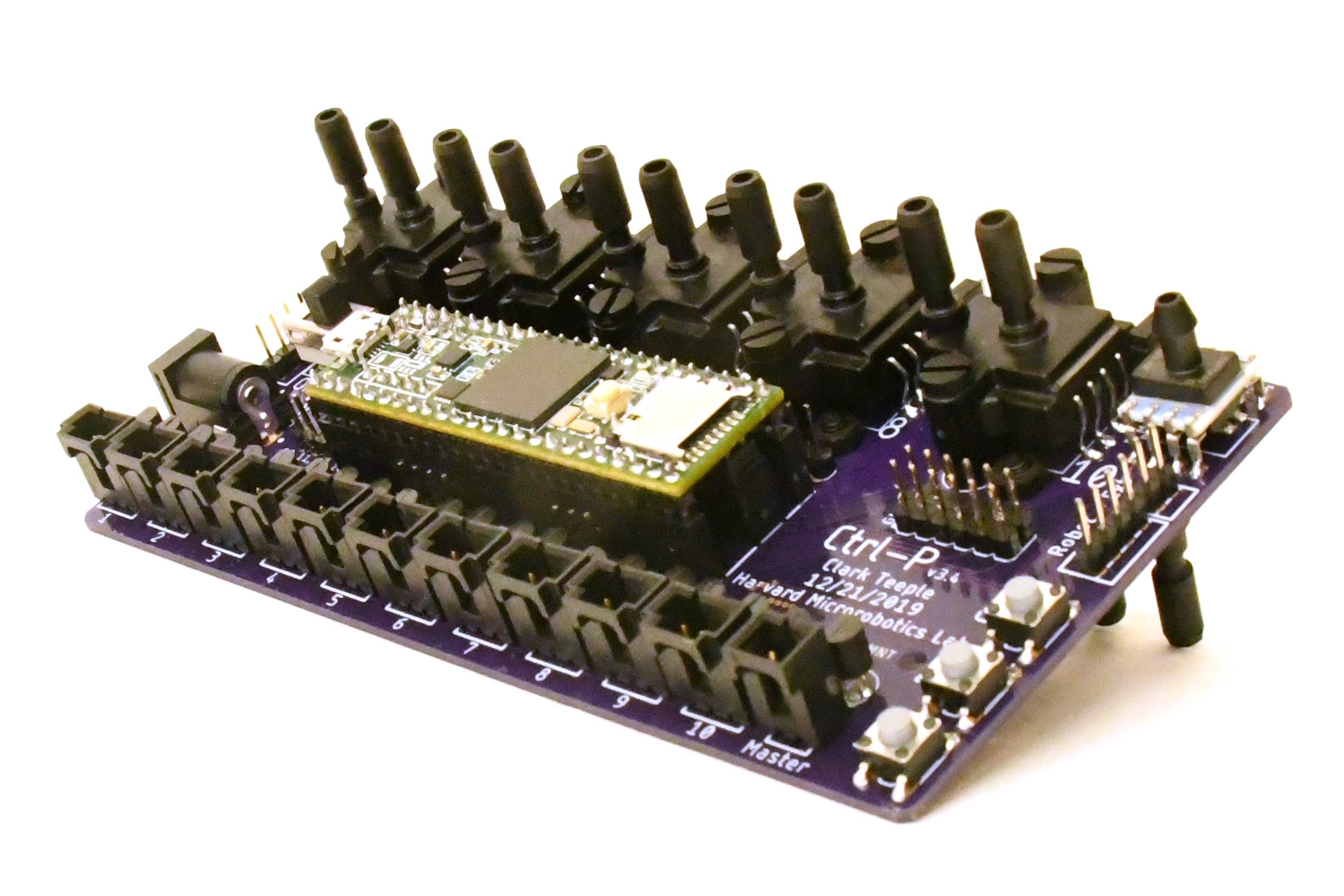 The populated PCB (version 3.4)